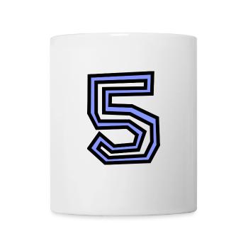 5. 5 YEARS. 5th ANNIVERSARY. 5 YEAR ANNIVERSARY - Mug - white - Front