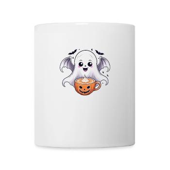 Ghost Ghost Halloween Pumpkin Bat Funny - Mug - white - Front