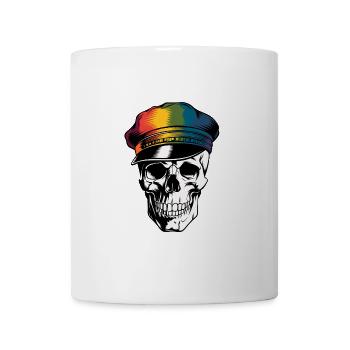 Funny Carnival Carnival Skull Helau - Mug - white - Front
