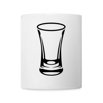 Schnapsglas - Tasse - Weiß - Vorne