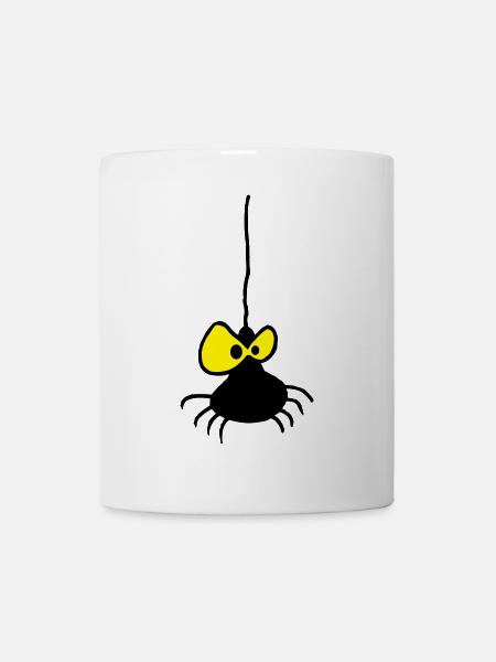 Grumpy Spider Two-Color Design - Mug - white