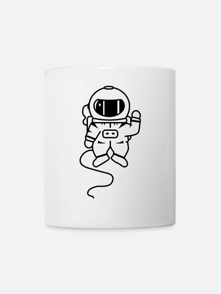 un astronaute dans l'espace - Mug blanc - blanc