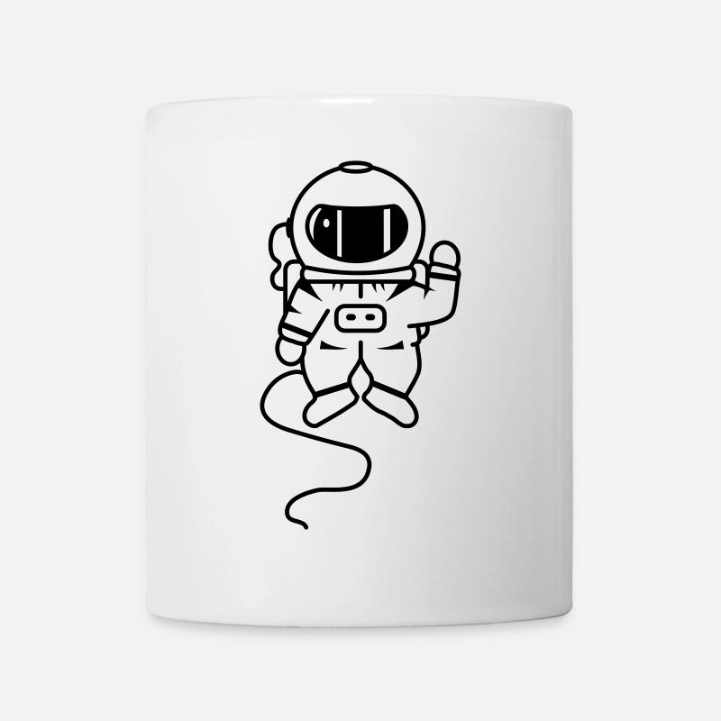 kleiner Astronaut im Weltall - Tasse - Weiß