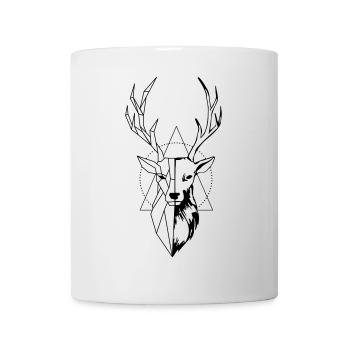 Hirsch - Tasse - Weiß - Vorne