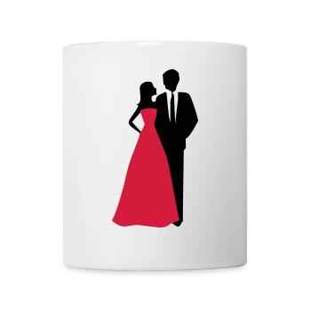 Couples de mariage, jeune mariée, marié - Mug blanc - blanc - Devant