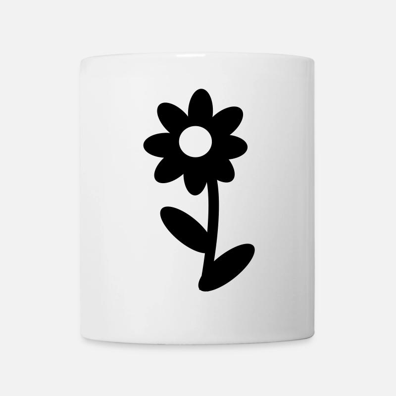 Blume - Tasse - Weiß