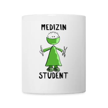 Medizin Student Strichmännchen - Chirurgie - Fun - Tasse - Weiß - Vorne