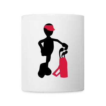 Golf - Tasse - Weiß - Vorne