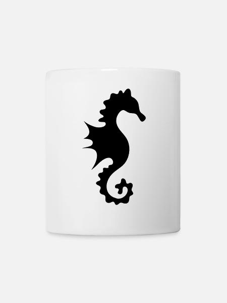 un hippocampe - Mug blanc - blanc