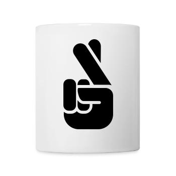 Crossed Fingers - Mug - white - Front