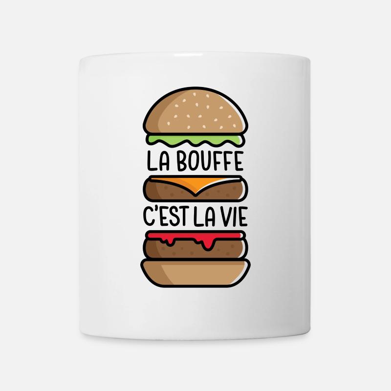 La Bouffe c'est la Vie - Mug blanc - blanc
