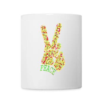 Peace - Tasse - Weiß - Vorne