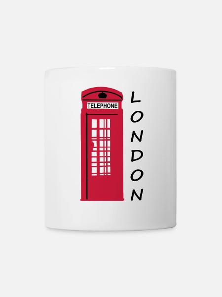 Phone Box London - Tasse - Weiß