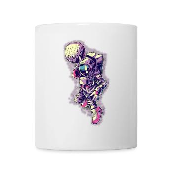 Astronaut zum Mond - Tasse - Weiß - Vorne
