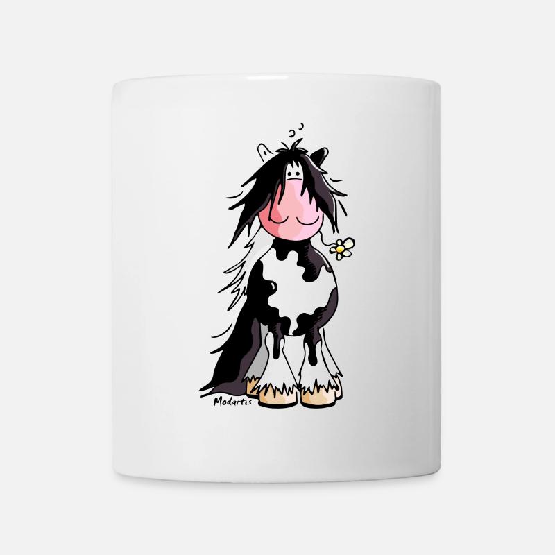 Gypsy Cob - Irish Cob – Pinto – Cheval - Mug blanc - blanc