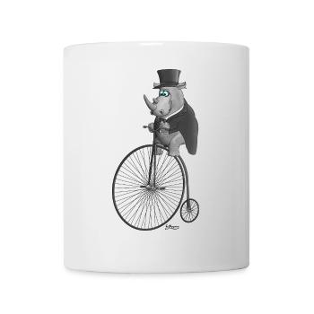 Drôle de cycliste - Mug blanc - blanc - Devant