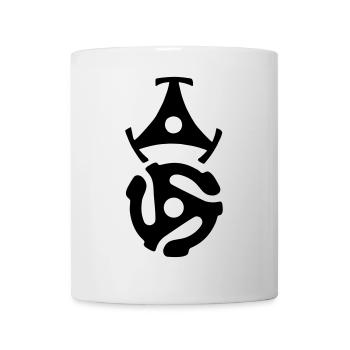 45 R.P.M. Record Adaptors - Mug blanc - blanc - Devant