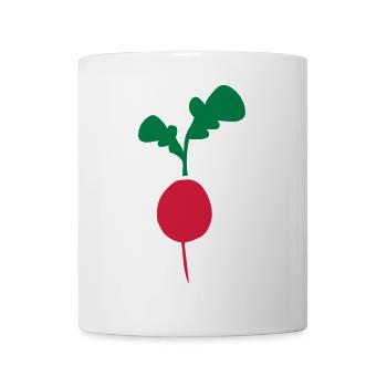 radis - Mug blanc - blanc - Devant