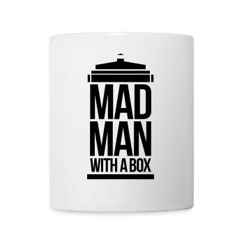 Mad man with a box - Mug - white - Front