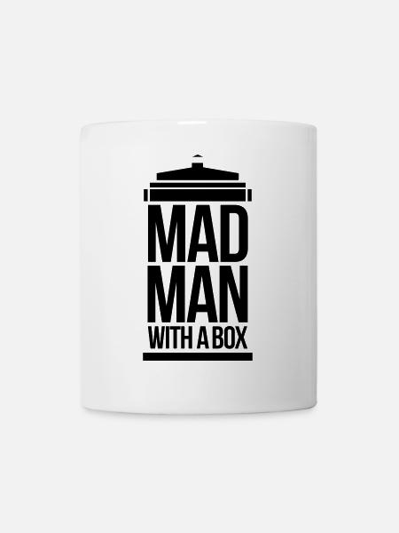 Mad man with a box - Mug blanc - blanc