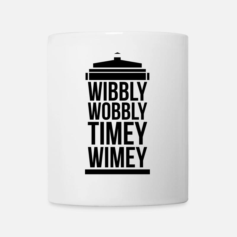 wibbly wobbly timey wimey - Tasse - Weiß