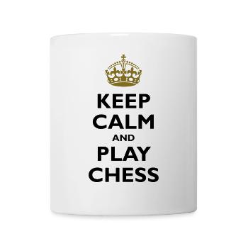 Keep calm and play chess - Mug - white - Front