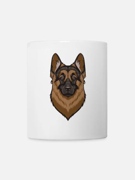 Deutscher Schäferhund - Tasse - Weiß