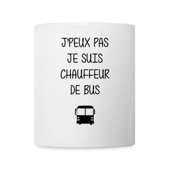 Bus / Busfahrer / Arbeit / Job - Tasse - Weiß - Vorne