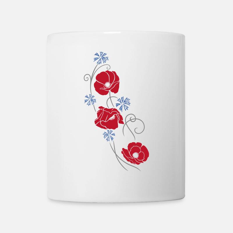 Coquelicots. Design d'été. - Mug blanc - blanc