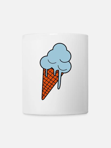 Schmelzendes Eis - Tasse - Weiß
