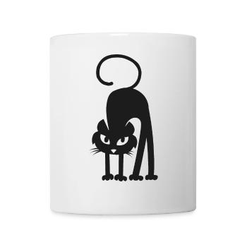 black cat - Mug - white - Front