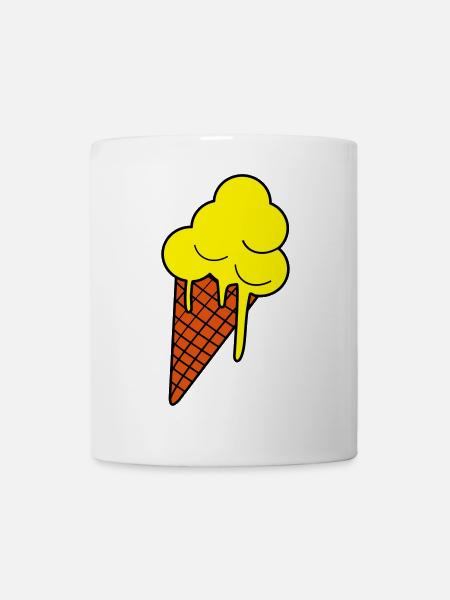 Art glacé fondant - Mug blanc - blanc