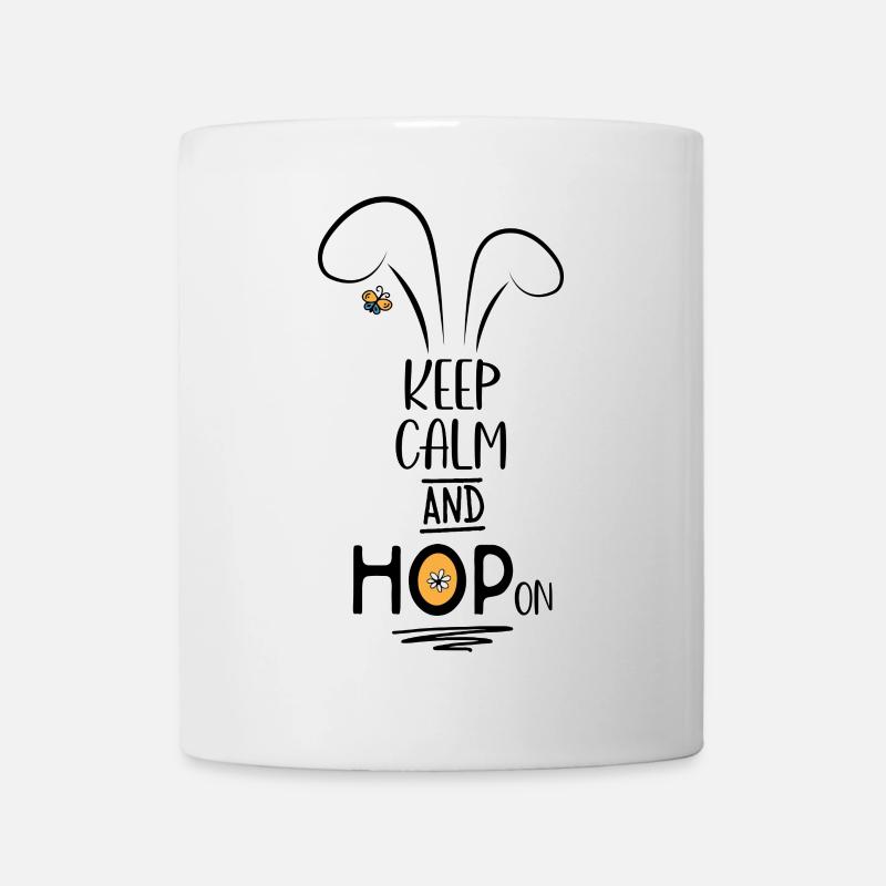 Des phrases drôles à Pâques - Mug blanc - blanc