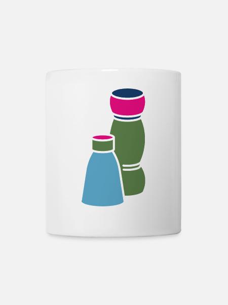 Sel et poivre - Mug blanc - blanc