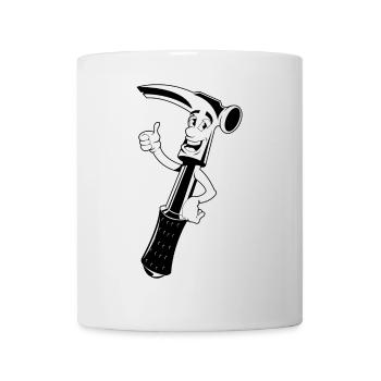 Hammer Cartoon - Mug blanc - blanc - Devant