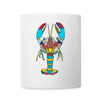 Colorful crab neon style - Mug - white - Front