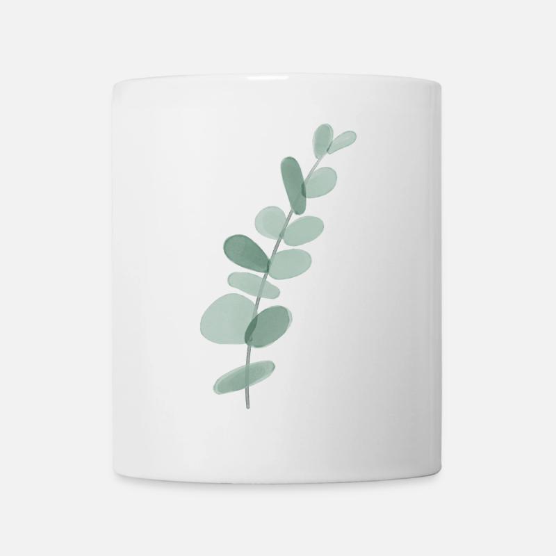 Eukalyptus - Tasse - Weiß