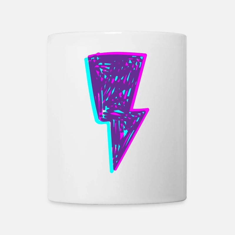 Rayon néon psychédélique - Mug blanc - blanc
