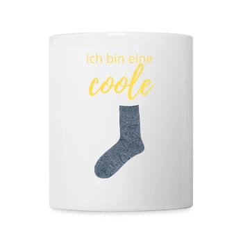 coole Socke - Tasse - Weiß - Vorne