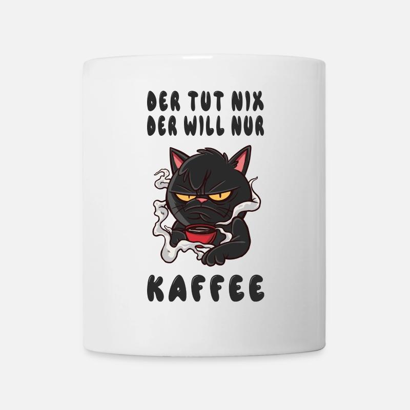 Kaffee Katzen Design - Tasse - Weiß