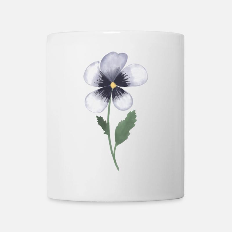 Pansy Violet - Mug - white
