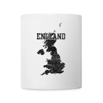 England Ziegelkartentextur - Tasse - Weiß - Vorne