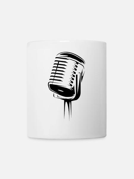 mikrofon illustration Symbol Geschenk microphon - Tasse - Weiß