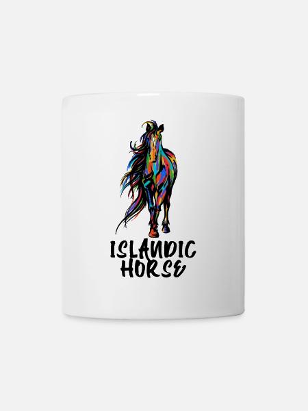 Chevaux islandais Déclaration Chevaux Fan de chevaux Islandais - Mug blanc - blanc