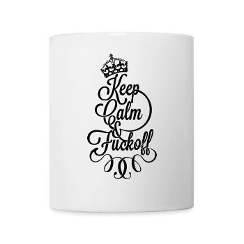 Restez calme et fu.. De - Mug blanc - blanc - Devant