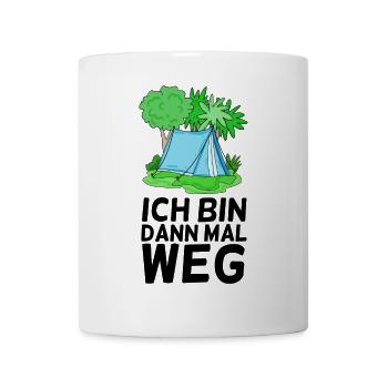 Urlaub Zelt Zelten - Tasse - Weiß - Vorne