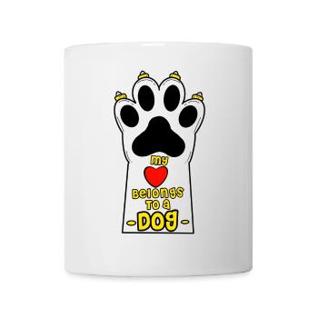 Dog paws with loving saying - Mug - white - Front