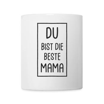Du bist die beste Mama - Muttertag - Tasse - Weiß - Vorne
