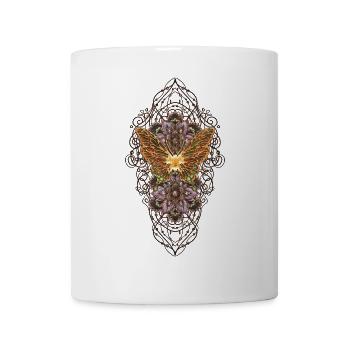 Wonderful elegant butterflies - Mug - white - Front