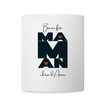 Bonne fête MAMAN. Fête des mères. Joyeuse fête. - Mug blanc - blanc - Devant